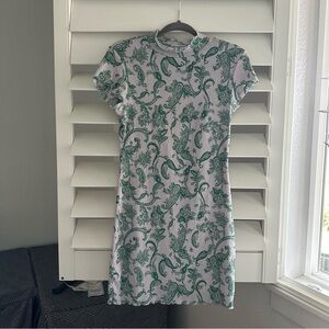 UO Nina Spliced Bodycon Mini Dress